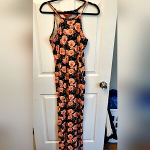 Hot Kiss Navy Floral Dress